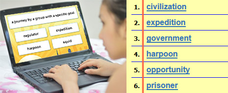 Eighth Grade Literature Vocabulary